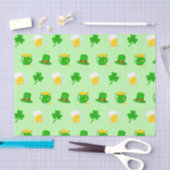 Papier Mousseline Saint Patrick's Day Shamrock Pot of Gold Celtic Kn (Artisanat)
