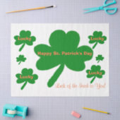 Papier Mousseline Saint Patrick's Day Shamrocks chanceux (Artisanat)