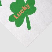 Papier Mousseline Saint Patrick's Day Shamrocks chanceux (Détail)