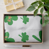 Papier Mousseline Saint Patrick's Day Shamrocks chanceux (Cadeau)