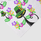 Papier Mousseline Saint Patrick's Day Tissue Paper Cat (Détail)