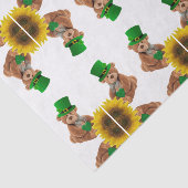 Papier Mousseline Saint Patrick's Day Tissue Paper Teddy Bear (Détail)