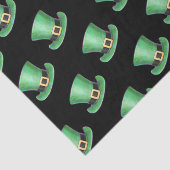 Papier Mousseline Saint Patrick's Day Vert Top Motif de chapeau sur (Détail)