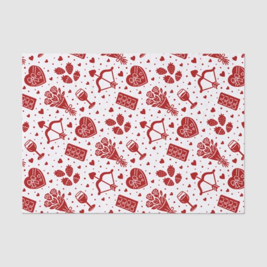 Papier Mousseline Saint-Valentin (Recto)