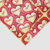 Papier Mousseline Saint-Valentin à thème romantique (Détail)