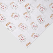 Papier Mousseline Saint-Valentin Belles jarres de coeur (Détail)