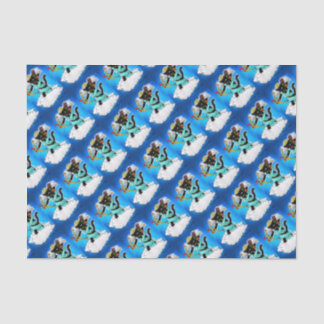 Papier Mousseline Saint Valentin Charbon noir Cat+BGC