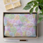 Papier Mousseline Saint Valentin Coeurs bonbons mignonette Motif (Cadeau)