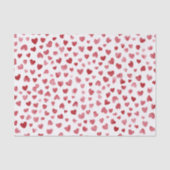 Papier Mousseline Saint-Valentin Cœurs Rouges (Recto)