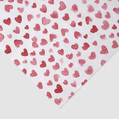 Papier Mousseline Saint-Valentin Cœurs Rouges (Détail)