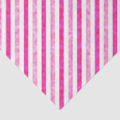 Papier Mousseline Saint-Valentin - Pink Stripes Shimmer (Détail)
