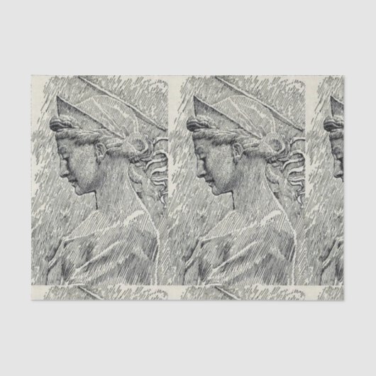 Papier Mousseline Sainte Cecilia Vierge et martyr (Recto)