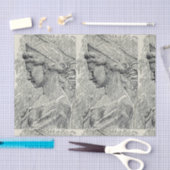 Papier Mousseline Sainte Cecilia Vierge et martyr (Artisanat)