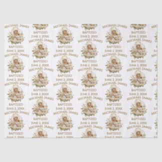 Papier Mousseline Sainte Marie avec l'enfant Jésus Baptême