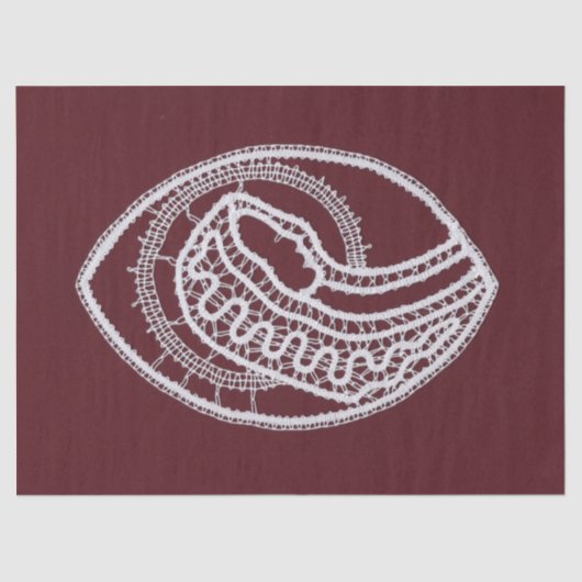 Papier Mousseline Sainte Vierge Marie, dentelle (Recto)