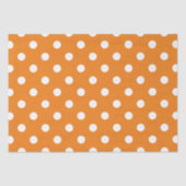 Papier Mousseline Saison automne blanc Polka Motif (Recto)