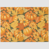 Papier Mousseline Saison d'automne Halloween Citrouille Motif (Recto)