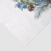 Papier Mousseline Saison d'hiver Blue Jay Bird (Détail)