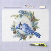 Papier Mousseline Saison d'hiver Blue Jay Bird (Artisanat)