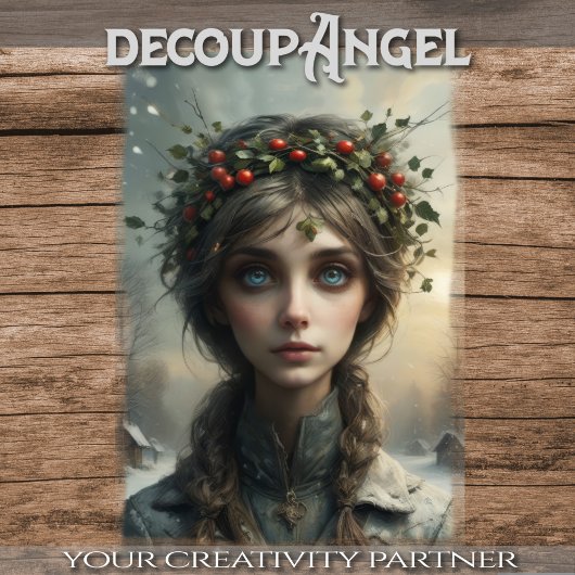 Papier Mousseline Saisons Soeurs - 4 de 4 - Hiver - Découpage -