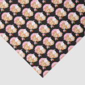 Papier Mousseline SAKURA - Chow - papier TISSU noir (Détail)