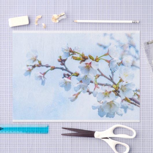 Papier Mousseline Sakura - Fleur de cerisier japonaise (Artisanat)