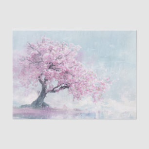 Papier Mousseline Sakura Tree et Blossoms Peinture Découpage