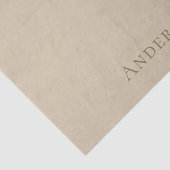 Papier Mousseline Salon personnalisé Elégant Neut - Taupe Star Logo (Détail)