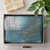 Papier Mousseline Salutation de Noël et tous les bons voeux  (Cadeau)