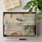 Papier Mousseline Salutation de Noël par Ellen Clapsaddle (Cadeau)