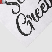 Papier Mousseline Salutation de saison (Détail)