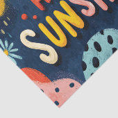 Papier Mousseline Salutation joyeuse "Bonjour Sunshine" (Détail)