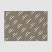 Papier Mousseline Salutations de Noël Moderne (Recto)