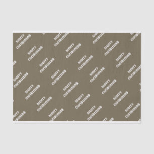 Papier Mousseline Salutations de Noël Moderne