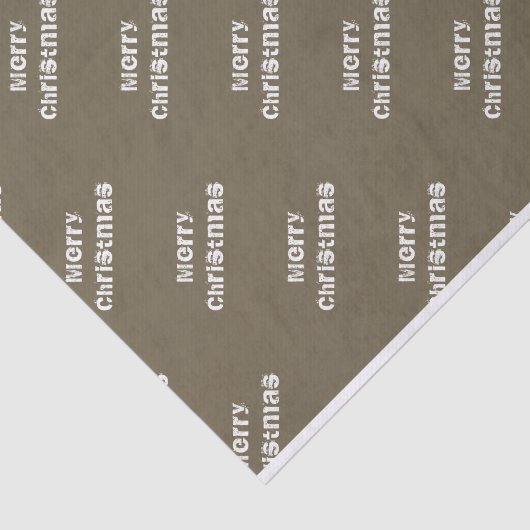 Papier Mousseline Salutations de Noël Moderne (Détail)