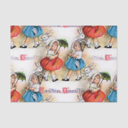 Papier Mousseline Salutations de Pâques (Recto)