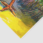 Papier Mousseline Salutations de Pâques Whimsical : Rider sur Giant  (Détail)