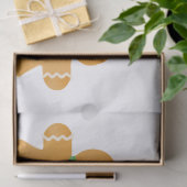 Papier Mousseline Salutations de saison Gingerbread Hommes (Cadeau)
