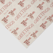 Papier Mousseline Salutations du pôle Nord (Détail)