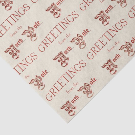 Papier Mousseline Salutations du pôle Nord (Détail)