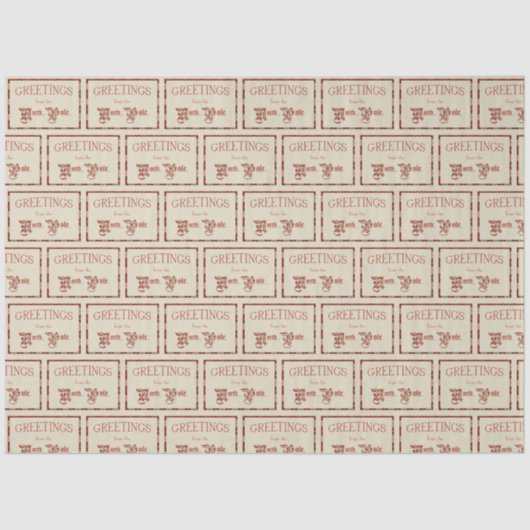 Papier Mousseline Salutations du pôle Nord (Recto)