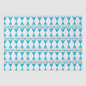 Papier Mousseline Samoyed Winter Holiday Diamond Motif (Recto)