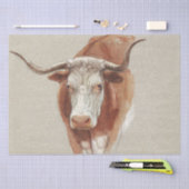 Papier Mousseline Samuel Colman | Tête d'une vache ou d'un chevreuil (Artisanat)