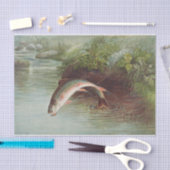Papier Mousseline Samuel Kilbourne | Truite de ruisseau Leaping - 18 (Artisanat)