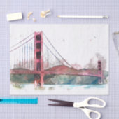 Papier Mousseline San Francisco, CA - Golden Gate Bridge (Artisanat)