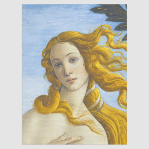 Papier Mousseline Sandro Botticelli - Naissance de Vénus Gros plan