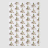 Papier Mousseline Sandy Snowmen Motif de la collecte de Noël (Recto)