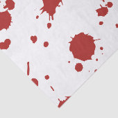 Papier Mousseline Sang trempé main sanglante Imprimer Halloween (Détail)