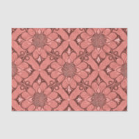 Sangria Victorian Flower Lattice style design