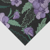 Papier Mousseline Sansy floral avec feuillage sur Arrière - plan fon (Détail)